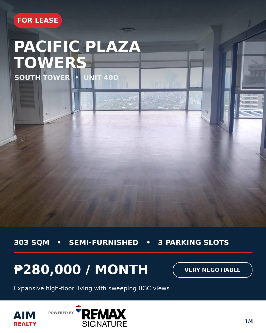 3BR Pacific Plaza Towers, South Tower