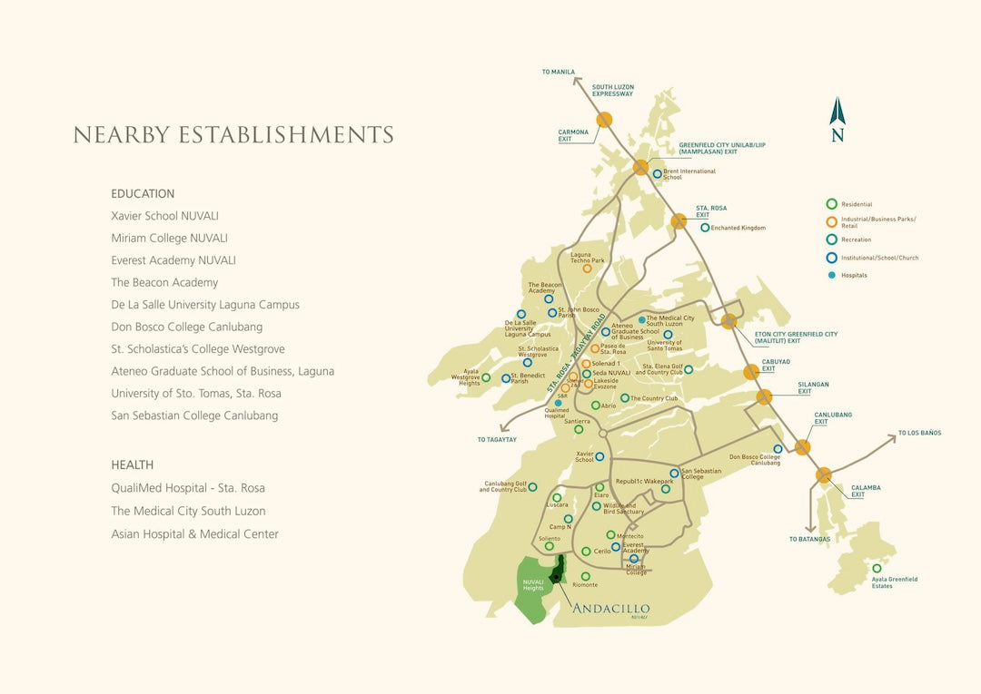 646 sqm Courtyard Parklane Lot at Andacillo Nuvali, Calamba, Laguna