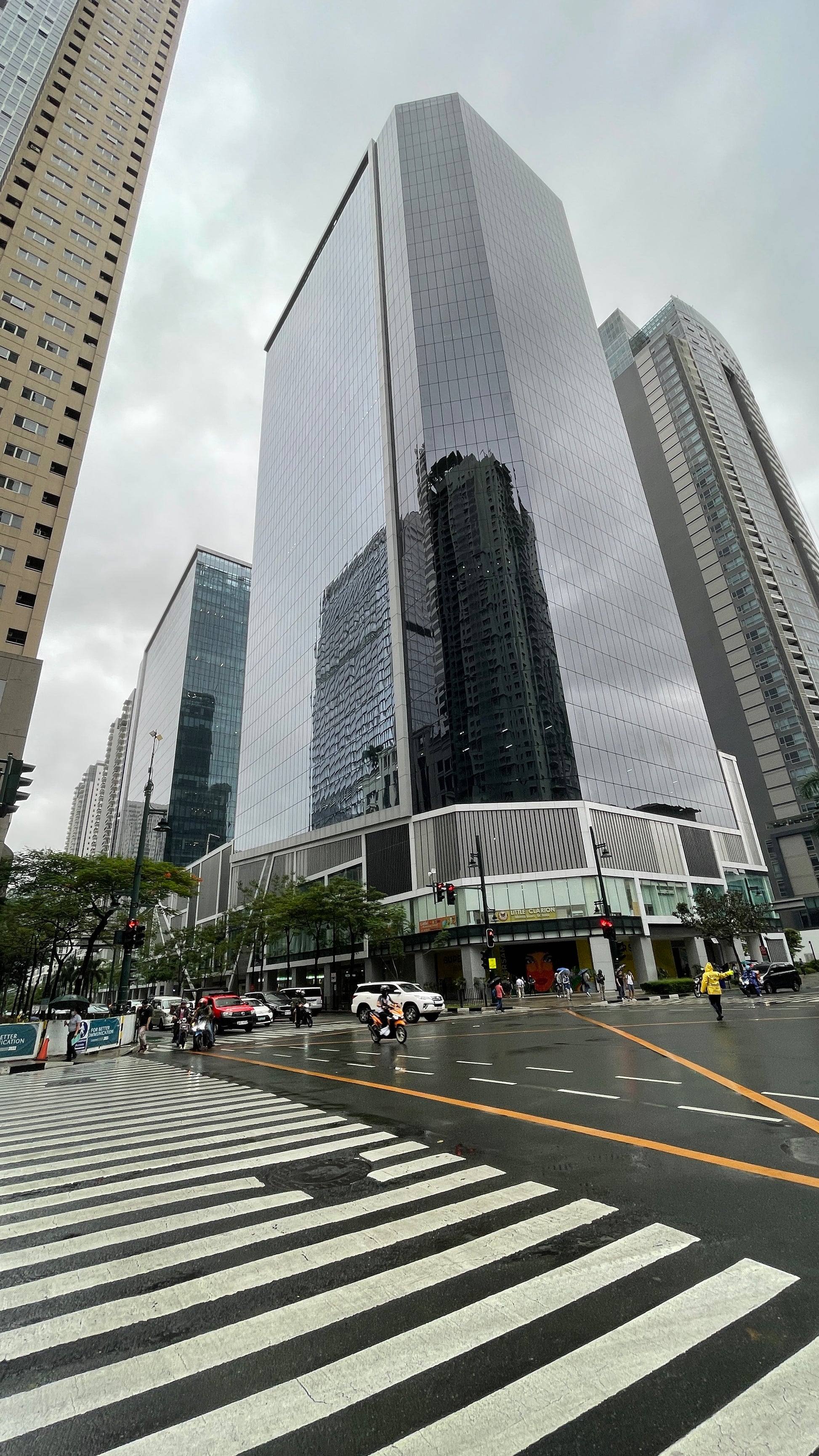 View of High Street South Corporate Plaza Tower 2 taken from 26th Street corner 11th Ave, BGC