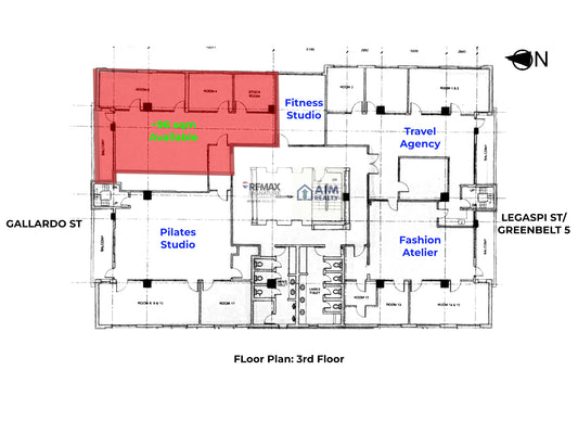 96 sqm Commercial Space for Restaurant in Legazpi St Makati (3rd Floor)