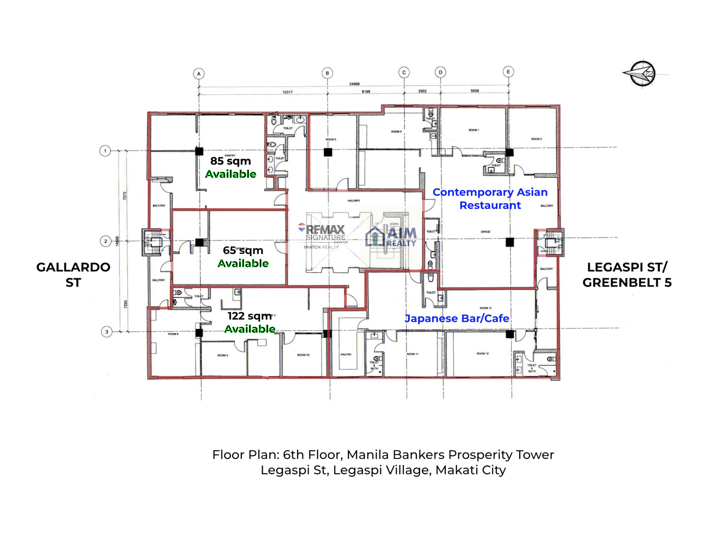 122 sqm Commercial Space for Restaurant in Legaspi St Makati (6th Floor)