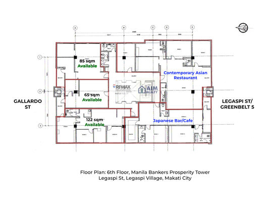 65 sqm Commercial Space for Restaurant in Legazpi St Makati (6th Floor)