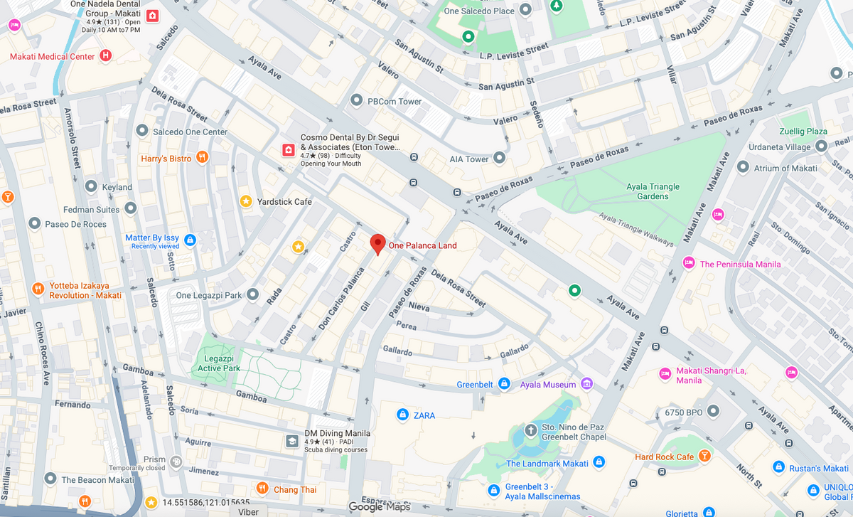 453 sqm Commercial Space with Storefront at One Palanca Land Bldg, Legaspi Village Makati
