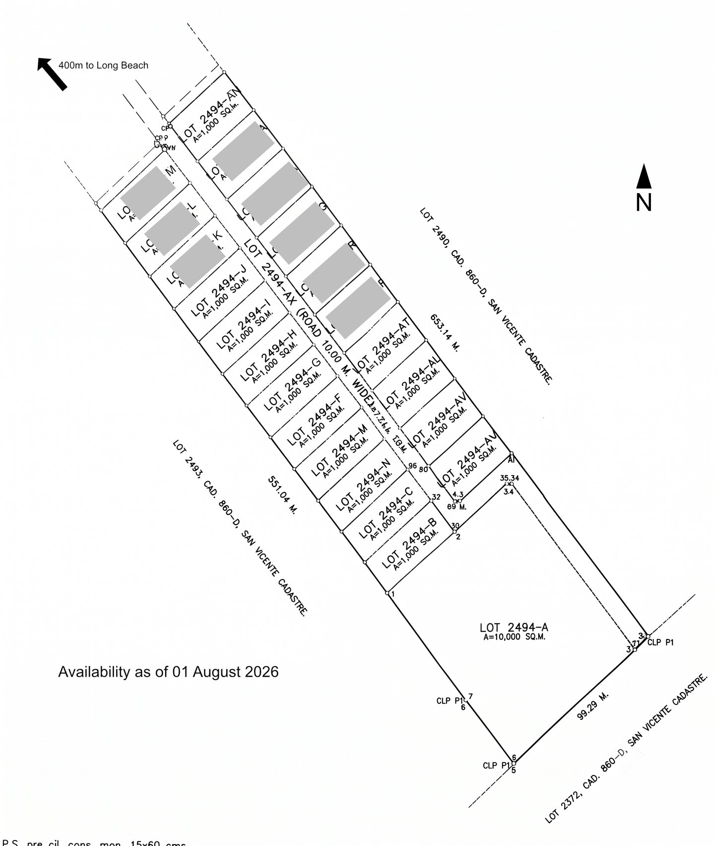 1,000 sqm Commercial Lots in San Vicente, Palawan | 5 min walk from Long Beach