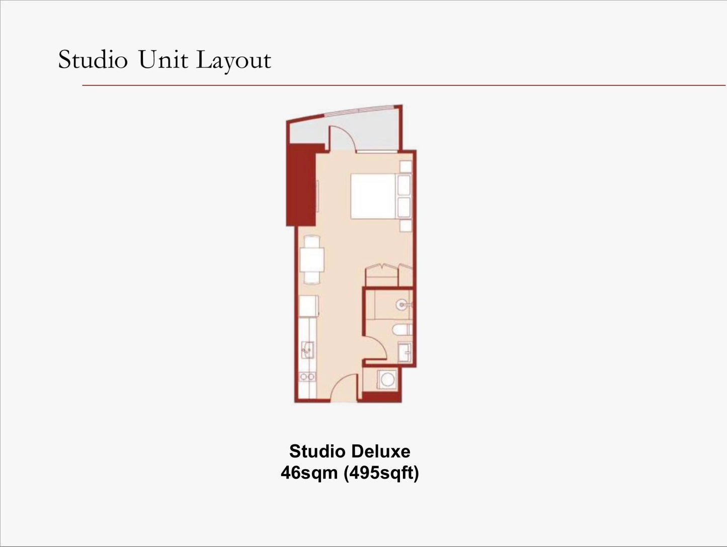 Studio Deluxe Unit at Empress at Capitol Commons, Pasig City